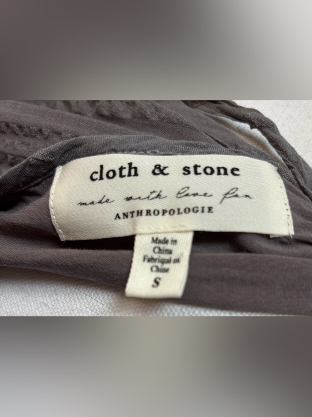 Cloth & Stone Anthropologie Gray Tencel Swing Halter Dress - Picture 6 of 8